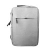 Světlešedý batoh Minissimi na notebook, formát A4, s USB, kabinové zavazadlo