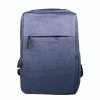 Modrý batoh Minissimi na notebook, formát A4, s USB, kabinové zavazadlo