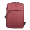 Červený batoh Minissimi na notebook, formát A4, s USB, kabinové zavazadlo
