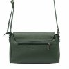 Malá tmavězelená kožená crossbody kabelka Mia More no. 018