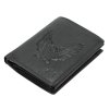 Kožená peněženka Money Kepper černá s orlem + RFID