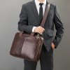 Pánská kožená business taška (aktovka) Gregorio no. 5031 hnědá na notebook