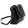 Malá černá kožená crossbody kabelka Luka no. 005