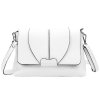 Malá bílá kožená crossbody kabelka Luka no. 005