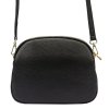Tříoddílová kožená crossbody kabelka MiaMori no. 064 tmavězelená