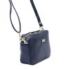 Malá kožená crossbody kabelka MiaMore no. 59 tmavěmodrá