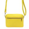Malá kožená crossbody kabelka MiaMore no. 59 žlutá