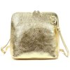 Kožená crossbody kabelka no. 55 zlatá