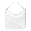 Velká kožená kabelka na rameno i crossbody MiaMore no. 053 bílá