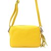 Malá kožená crossbody kabelka Vera Pelle no. 76 žlutá