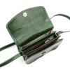 Malá lovecká kožená crossbody kabelka Florence no. 11 tmavězelená