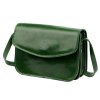 Malá lovecká kožená crossbody kabelka Florence no. 11 tmavězelená