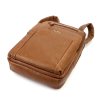 Pánský dvouoddílový business kožený batoh  Pierre Cardin, obsah cca. 8 l, hnědý