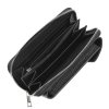 Malá kožená crossbody kabelka (pouzdro na mobil a peněženka) Gregorio 07 černá