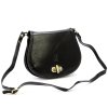 Středně velká pevná crossbody kabelka Florence no. 873 černá