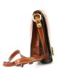 Středně velká pevná crossbody kabelka Florence no. 873 hnědá