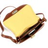 Středně velká pevná crossbody kabelka Florence no. 873 tmavěhnědá