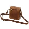 Malá pánská kožená crossbody taška Nordee no. MSD03 hnědá