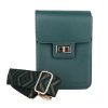 Malá crossbody kabelka (taštička) na mobil David Jones CM7294 tmavězelená