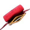 Pevná malá kožená crossbody kabelka Florence 107 černá