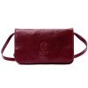 Pevná malá kožená crossbody kabelka Florence 107 světlehnědá
