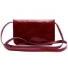Pevná malá kožená crossbody kabelka Florence 107 tmavěmodrá