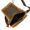 Středně velká pánská kožená crossbody taška Nordee GM03 hnědá