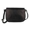 Malá luxusní kožená crossbody kabelka Gianni Conti no. 439 černá