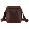 Pánská kožená crossbody taška Peterson TB-117-WAX tmavěhnědá