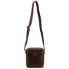 Pánská kožená crossbody taška Peterson TB-117-WAX tmavěhnědá