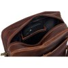 Pánská kožená crossbody taška Peterson TB-117-WAX tmavěhnědá