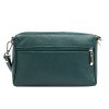 Tříoddílová malá tyrkysová kožená crossbody kabelka Mia More no. 42