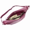Tříoddílová střední vínová kožená crossbody kabelka Luka no. 51