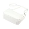 Tříoddílová střední bílá kožená crossbody kabelka Luka no. 51