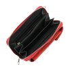 Malá kožená crossbody kabelka (pouzdro na mobil a peněženka) Gregorio 07 červená - gold