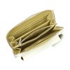 Malá kožená crossbody kabelka (pouzdro na mobil a peněženka) Gregorio 07 bílá - gold