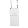 Malá crossbody kabelka (pouzdro na mobil a peněženka) Flora 60 bílá