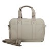 Dvouoddílová taška do ruky David Jones CM7720 na notebook šedo-hnědá