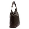Velká kožená kabelka na rameno i crossbody MiaMore no. 053 tmavěhnědá