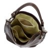 Velká kožená kabelka na rameno i crossbody MiaMore no. 053 tmavěhnědá