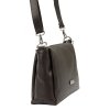 Tříoddílová malá/střední tmavěhnědá kožená crossbody kabelka Mia More no. 002