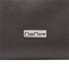 Tříoddílová malá/střední tmavěhnědá kožená crossbody kabelka Mia More no. 002