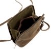 Malá kožená semišová crossbody kabelka no. 03 hnědá