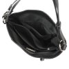 Středně velká kožená kabelka na rameno i crossbody MiaMore no. 145 černá