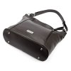 Středně velká kožená kabelka na rameno i crossbody MiaMore no. 145 tmavěhnědá