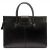 Kožená dámská business taška do ruky Camilla no. 778 černá na formát A4
