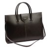 Kožená dámská business taška do ruky Camilla no. 778 tmavěhnědá na formát A4
