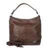 Velká kabelka na rameno i crossbody ROMINA D572/25 NEW hnědá (zemní)