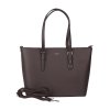 Velká pevná kabelka na rameno FLORA&CO F9126 tmavěhnědá