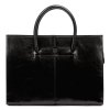 Kožená dámská business taška do ruky Florence no. 1028 černá na formát A4